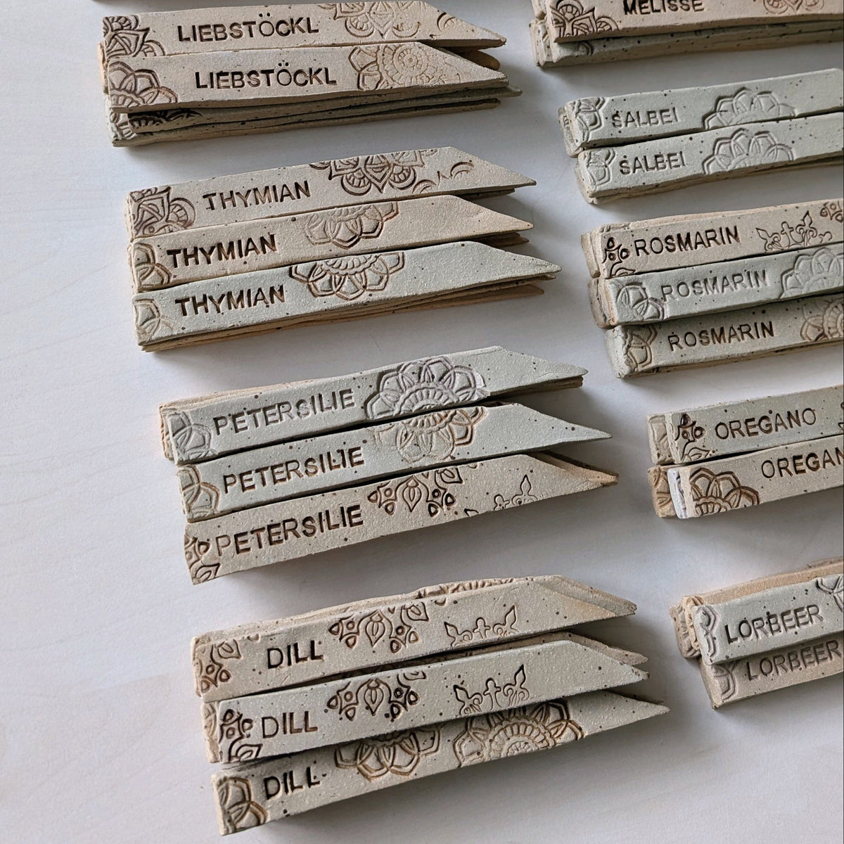 Keramik Kräuterstecker