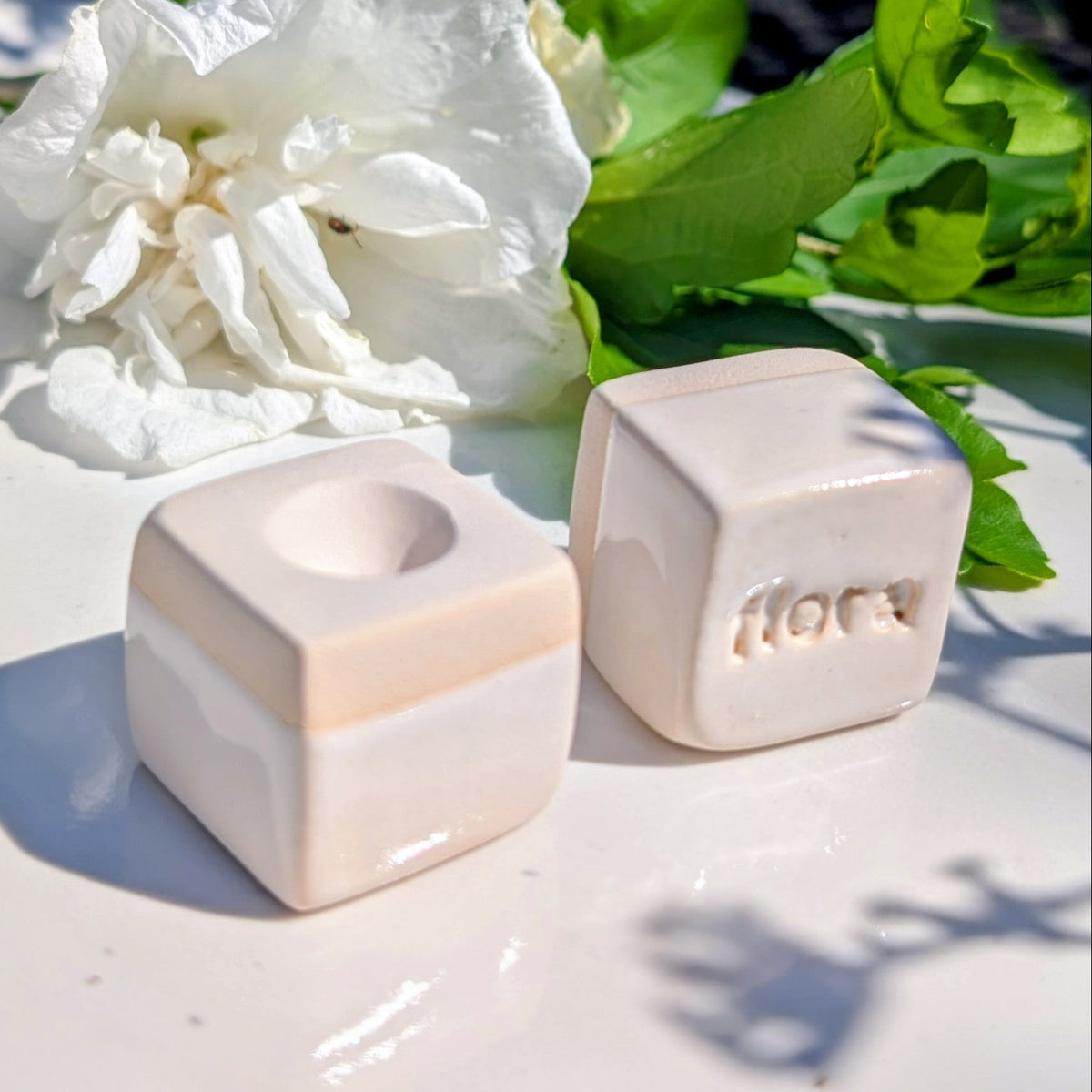 Duftstein CUBE aus Keramik für ätherische Öle