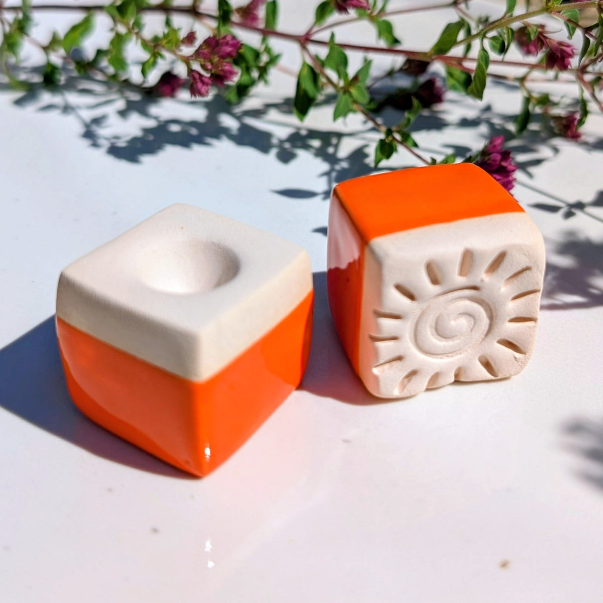 Duftstein CUBE aus Keramik für ätherische Öle