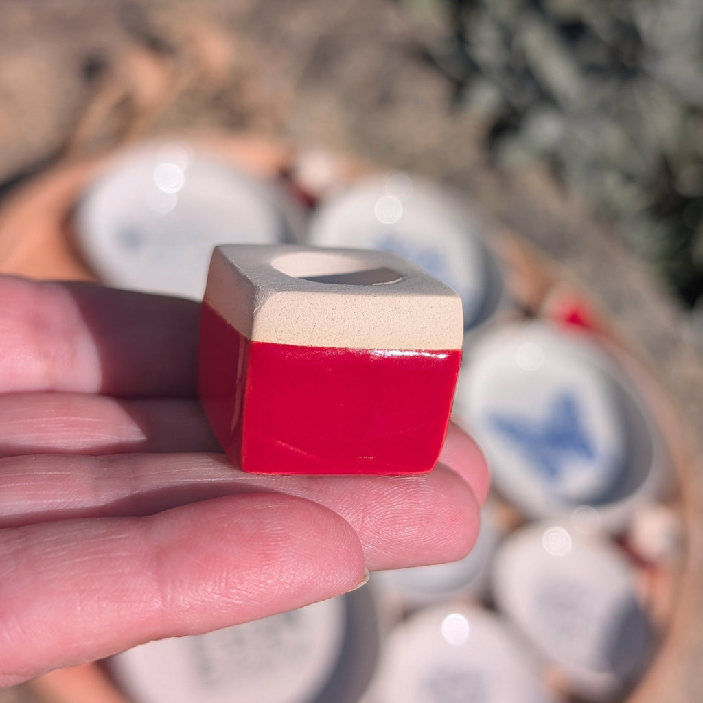 Duftstein CUBE aus Keramik für ätherische Öle